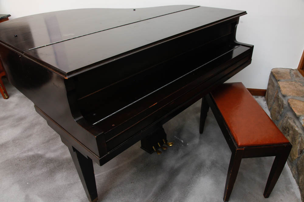 Apollo Mahogany Baby Grand Piano