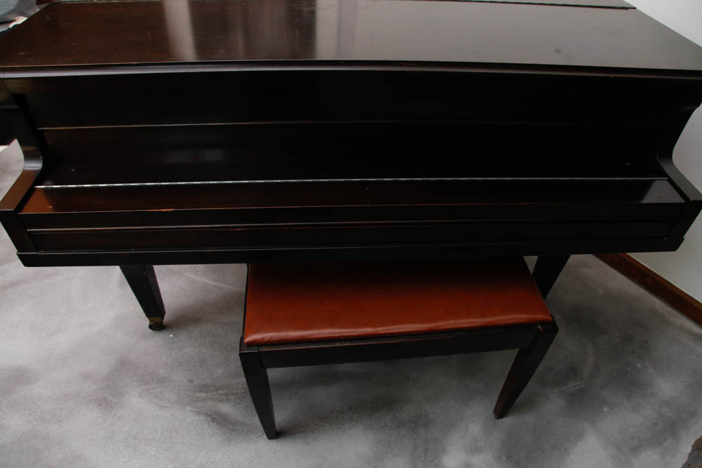 Apollo Mahogany Baby Grand Piano