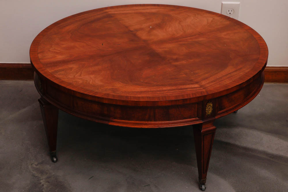 Round Mahogany Coffee Table