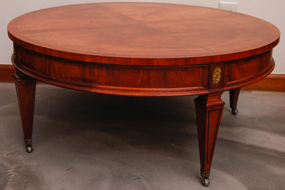 Round Mahogany Coffee Table