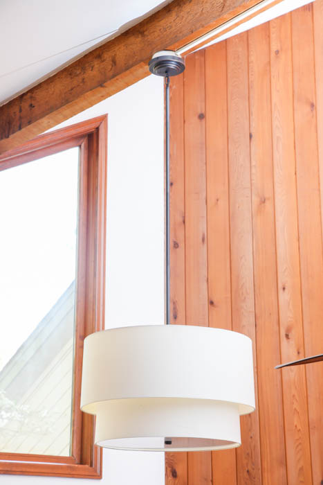 White Drum Pendant Light