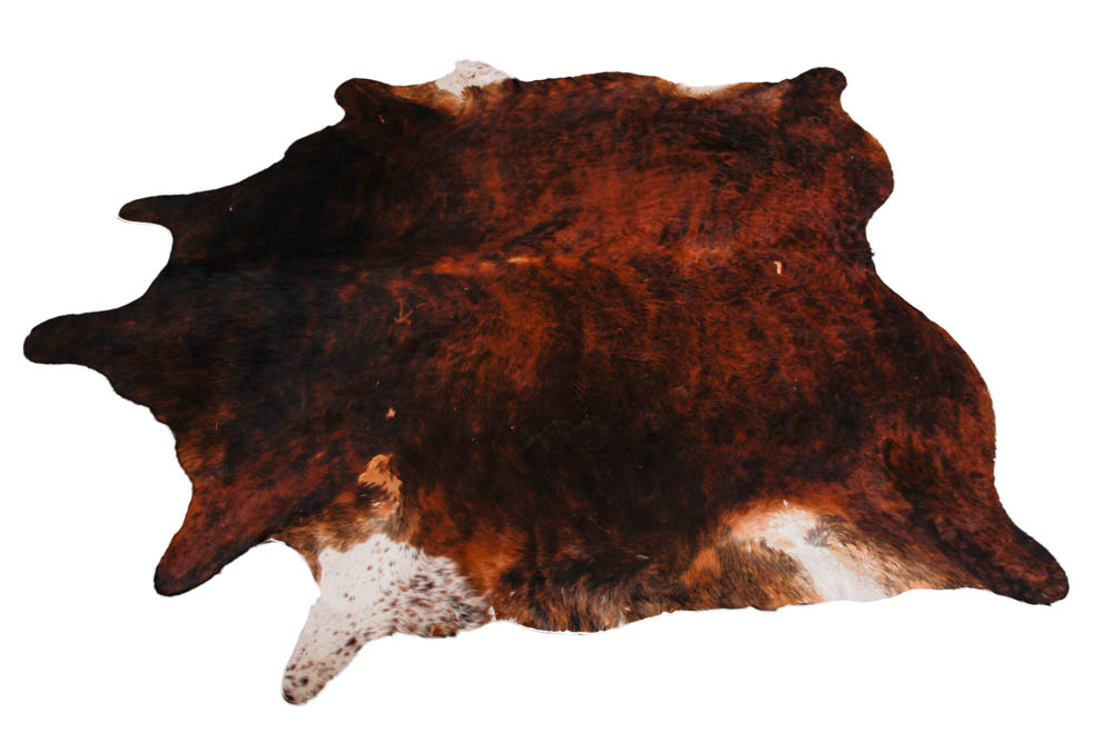 Brown and White Cow Hide Rug