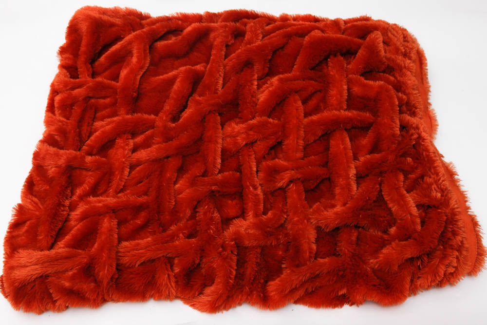 Trio of Decorative Pillows and Throw