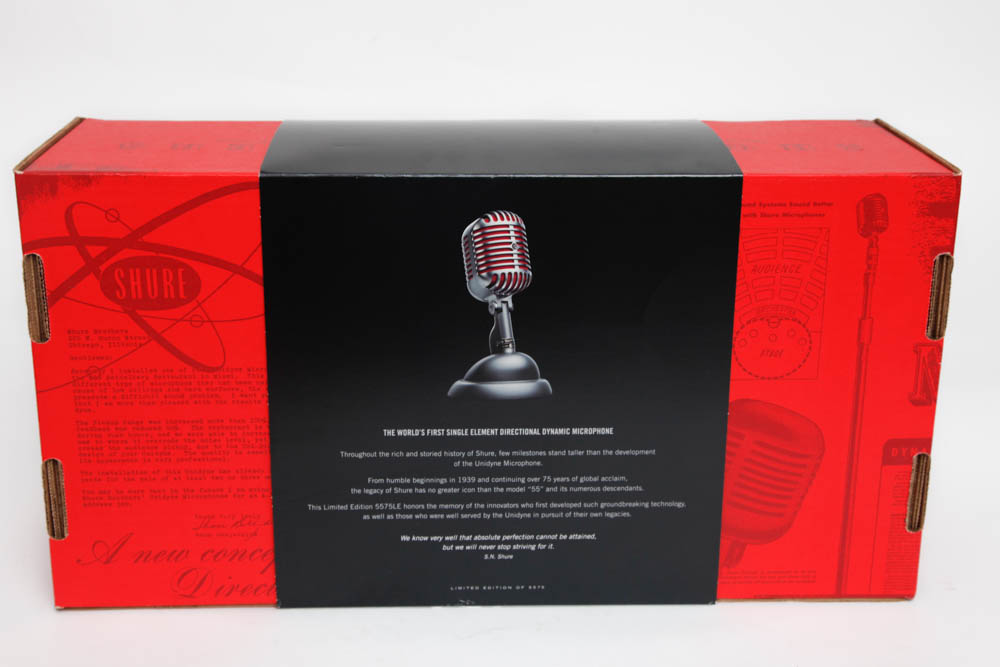 Shure Model 5575LE Unidyne Microphone, Case and Stand