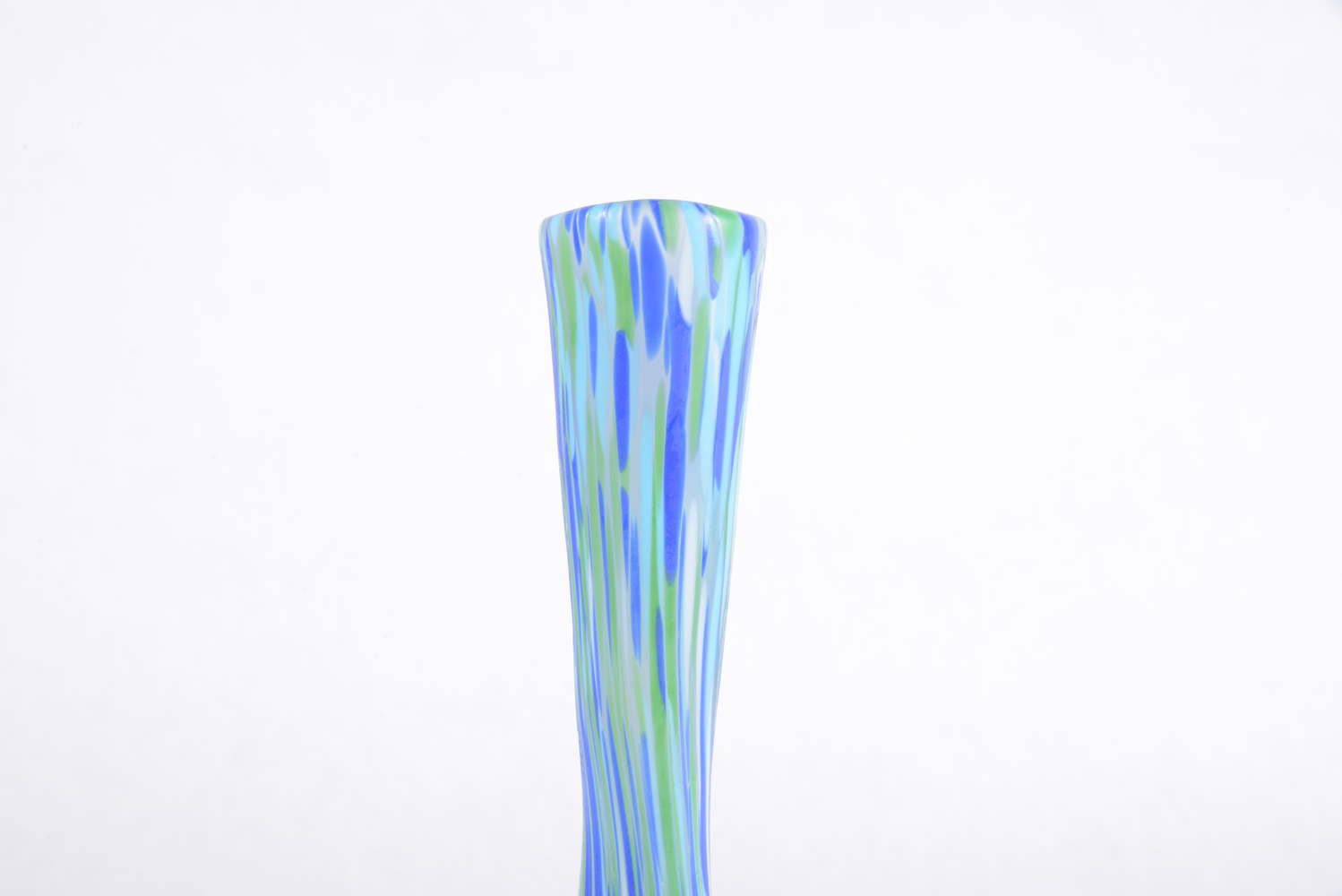 Pair of Art Glass Vases, Including a Signed Alan Goldfarb Vase