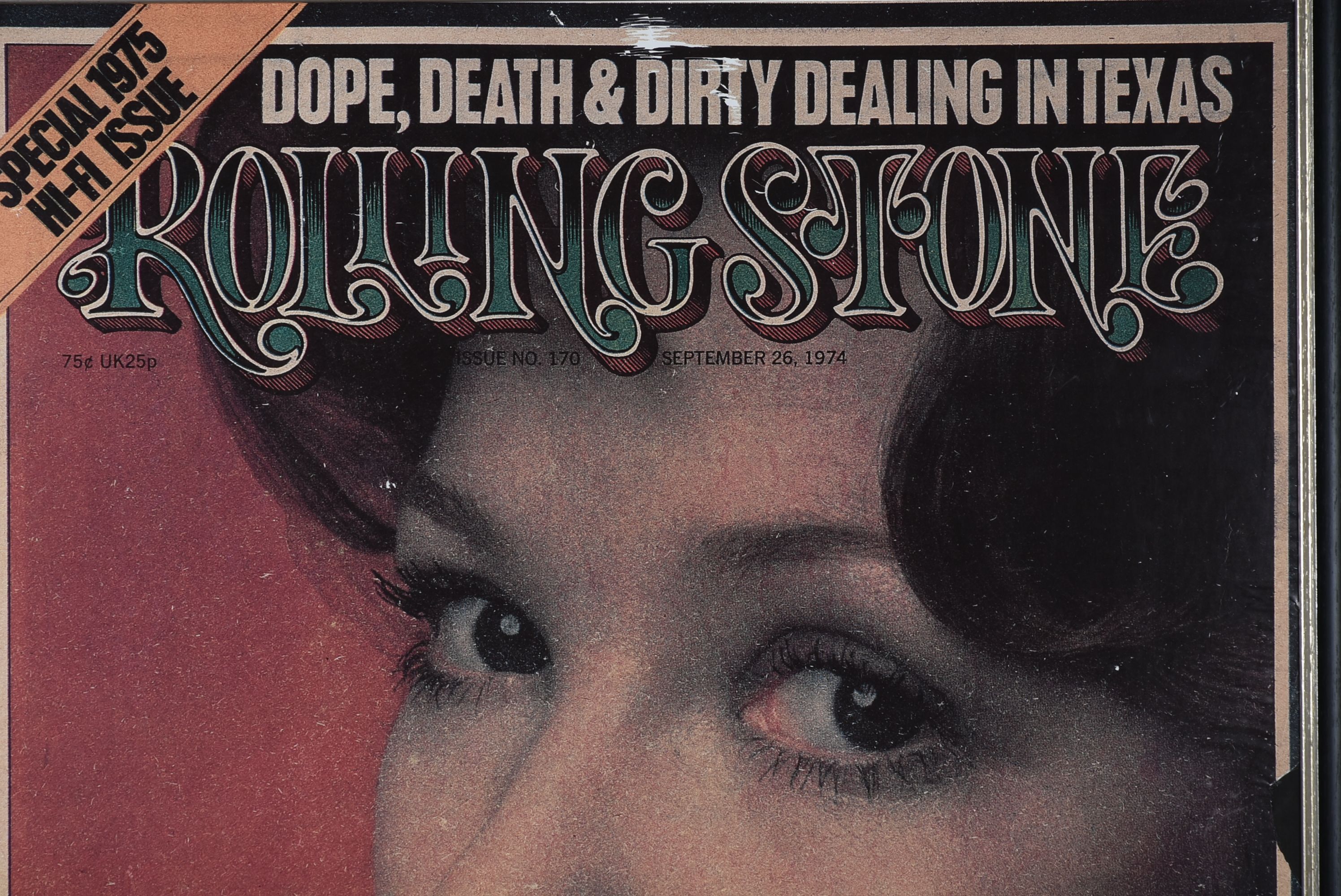 Framed 1974 "Rolling Stone" Cover Poster Featuring Tanya Tucker