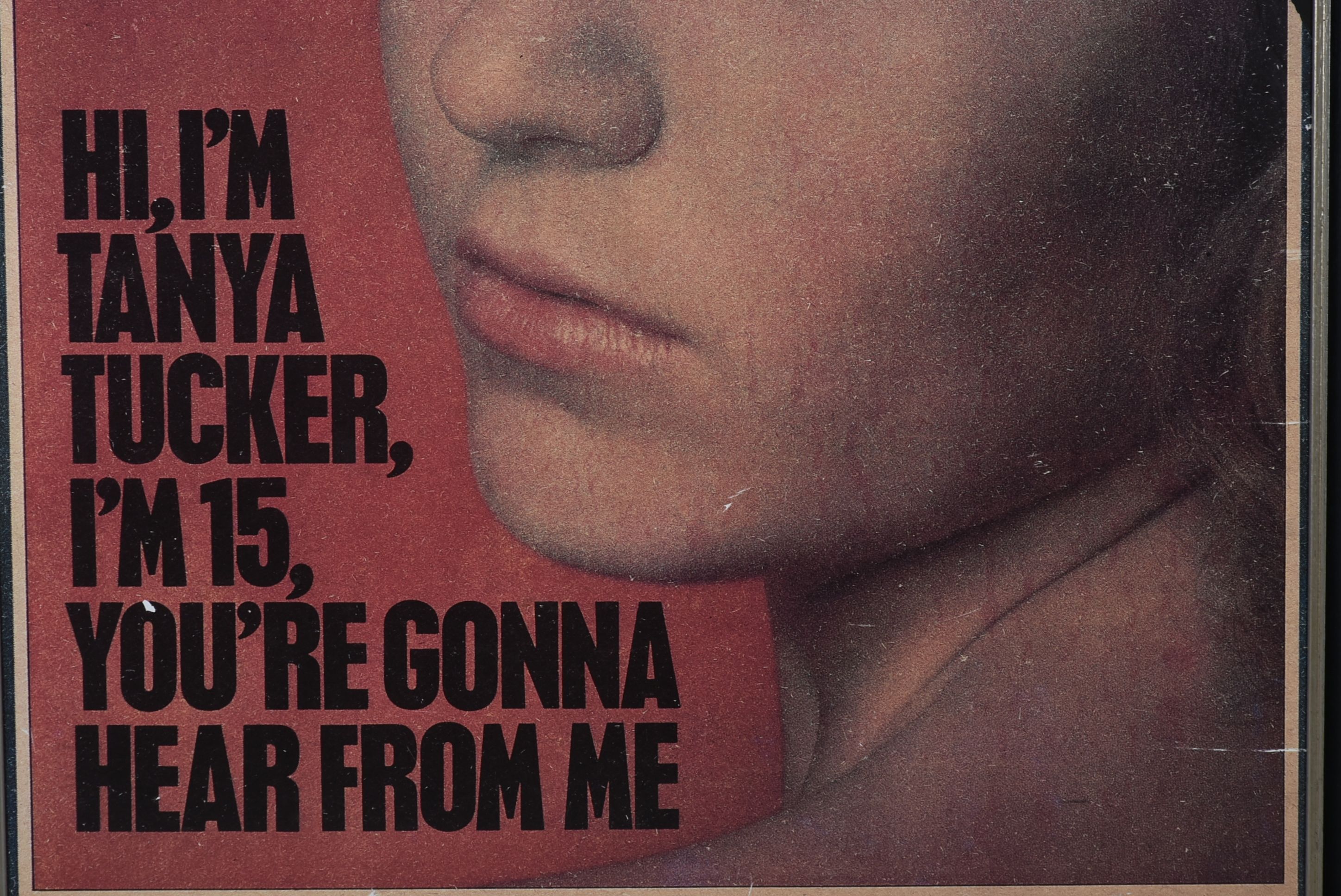 Framed 1974 "Rolling Stone" Cover Poster Featuring Tanya Tucker