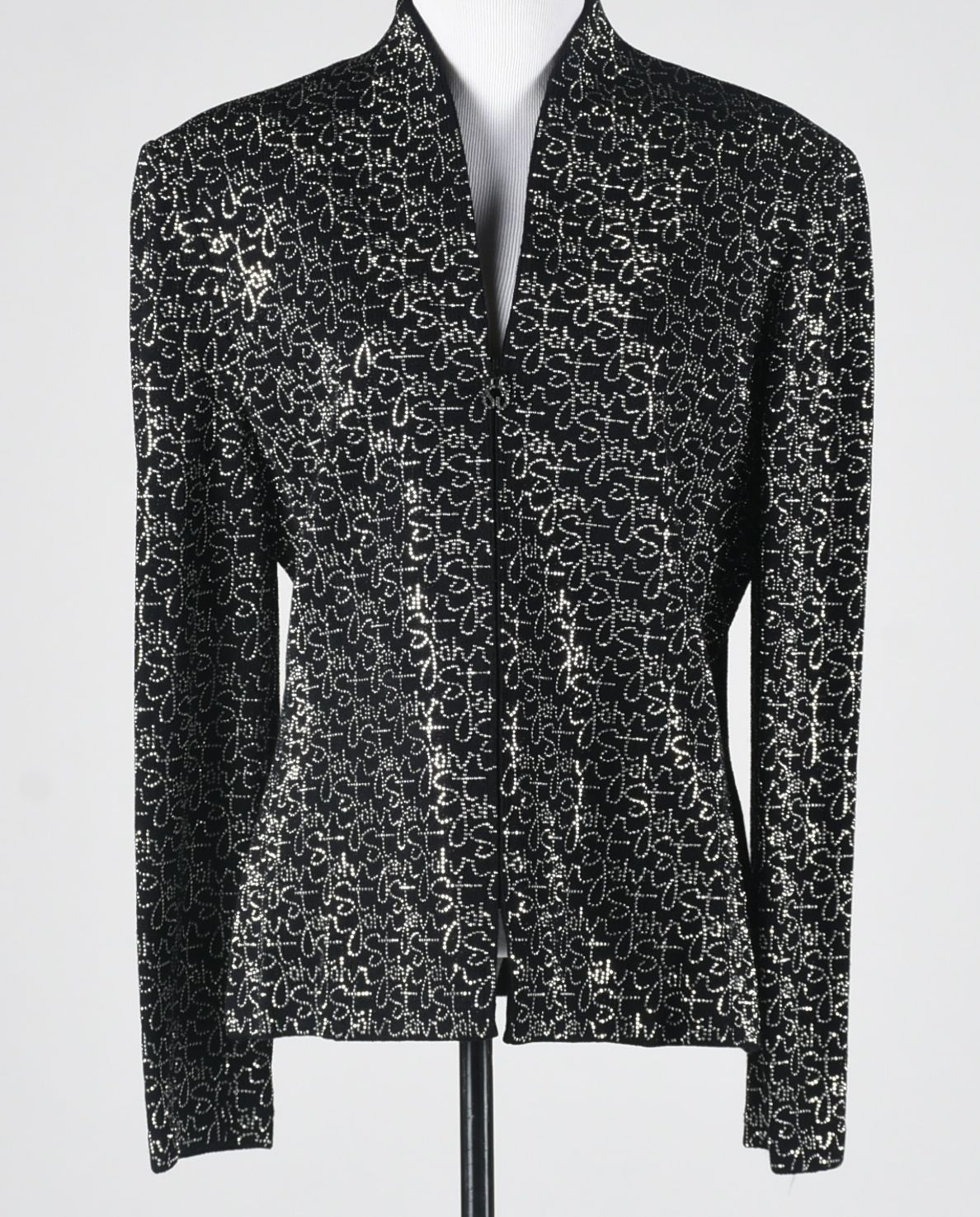 Michael Hoban of North Beach Leather Black Suede Leather Embellished Jacket