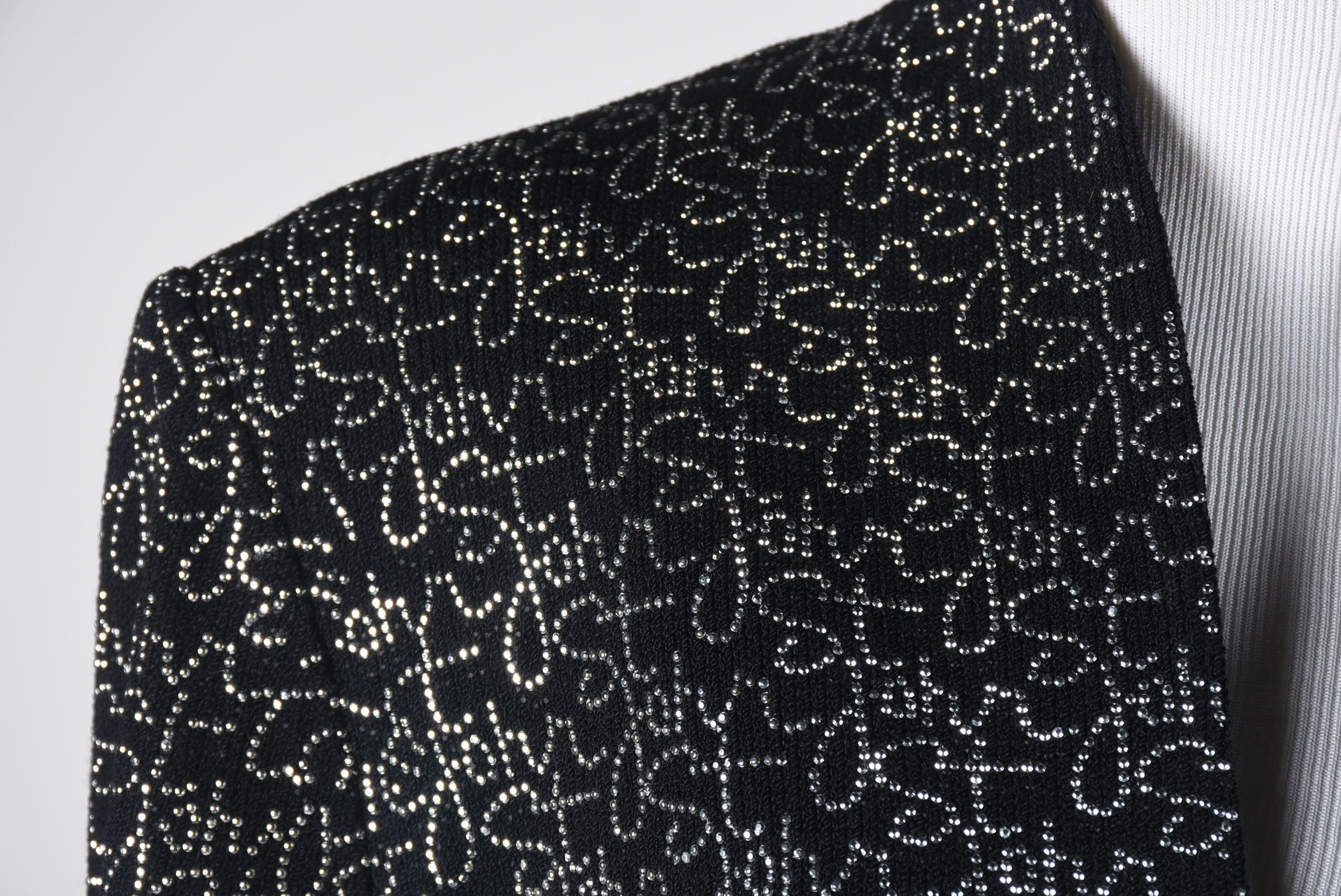 Michael Hoban of North Beach Leather Black Suede Leather Embellished Jacket