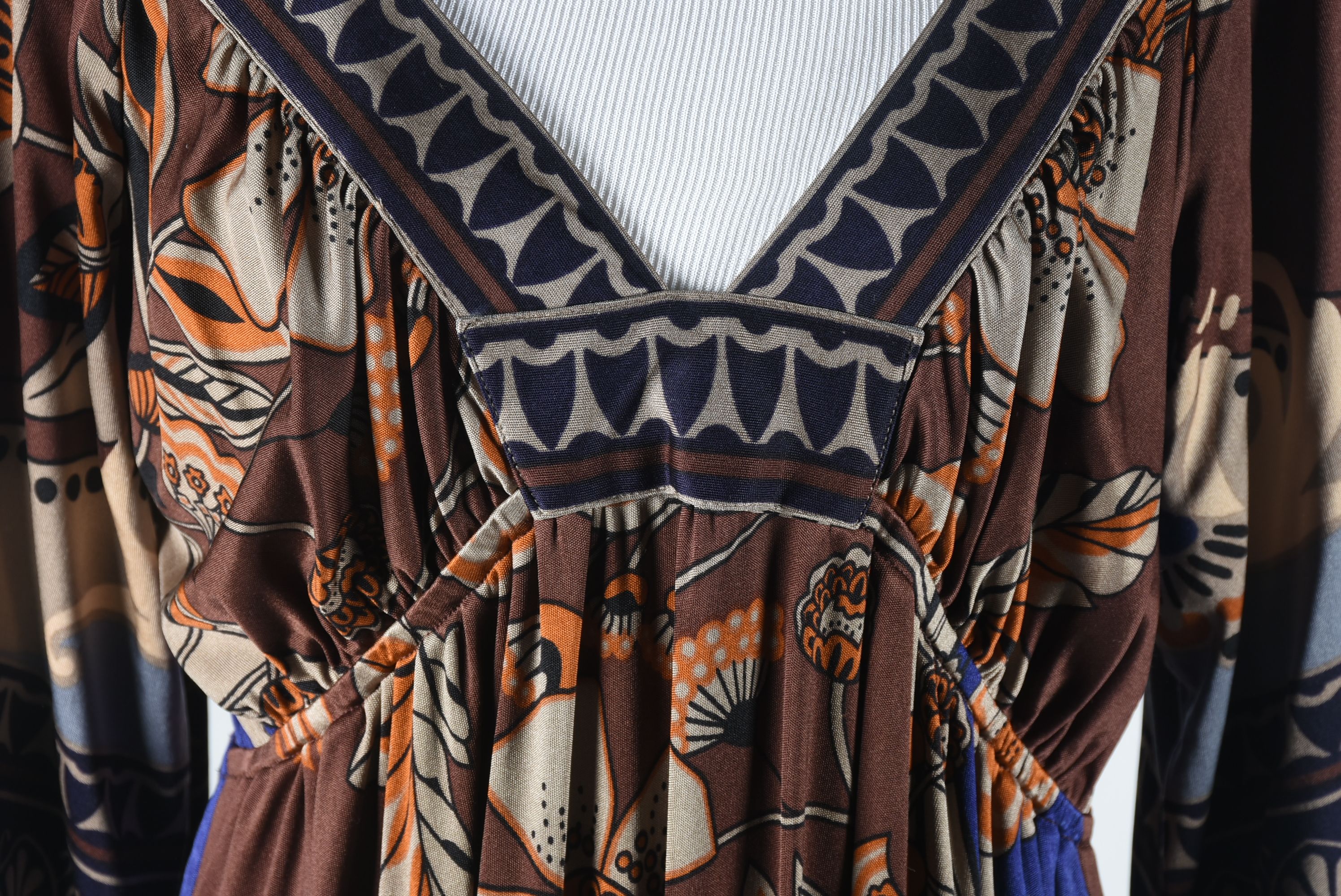 New Hale Bob Multi-Color Print Silk Jersey Dress