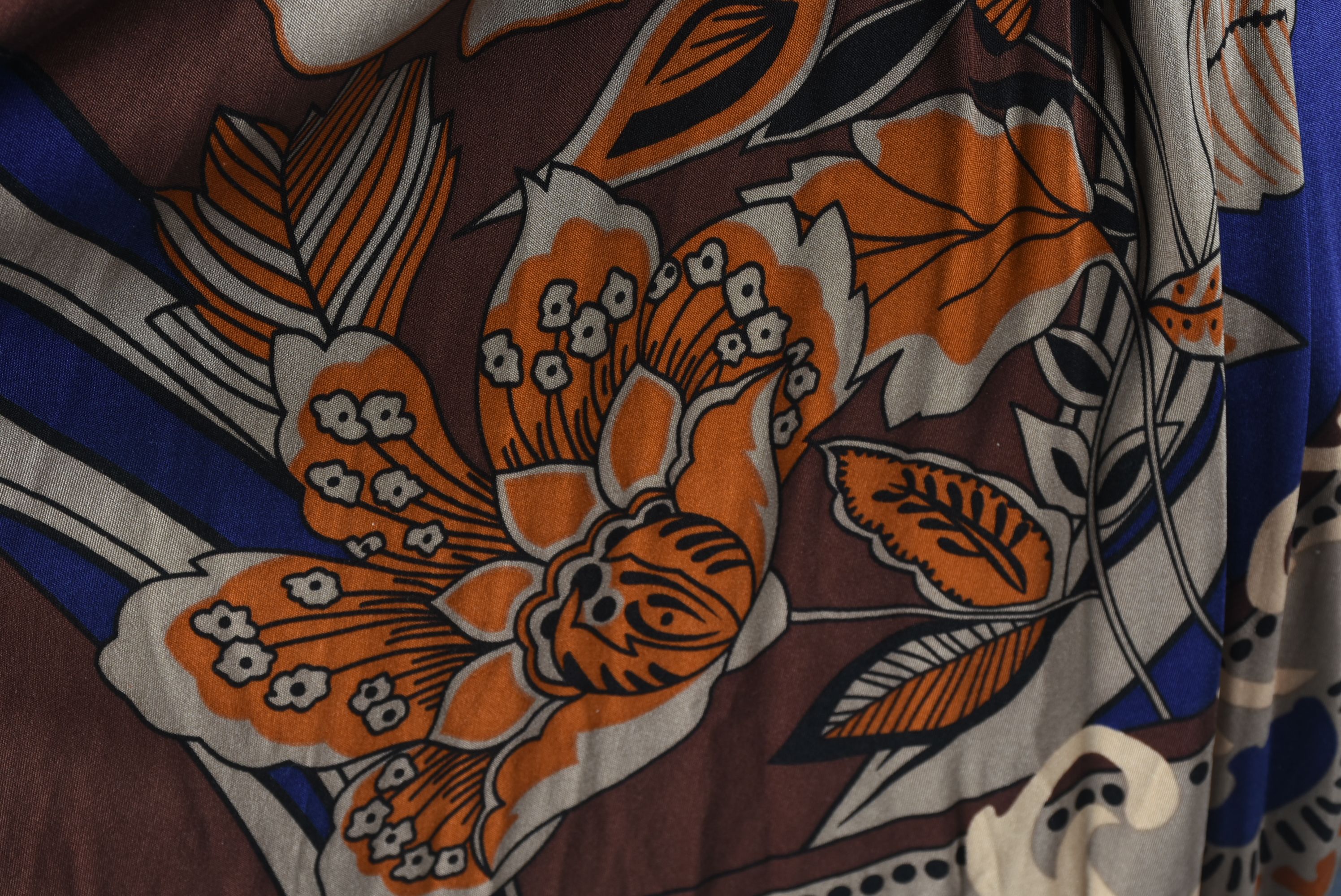 New Hale Bob Multi-Color Print Silk Jersey Dress