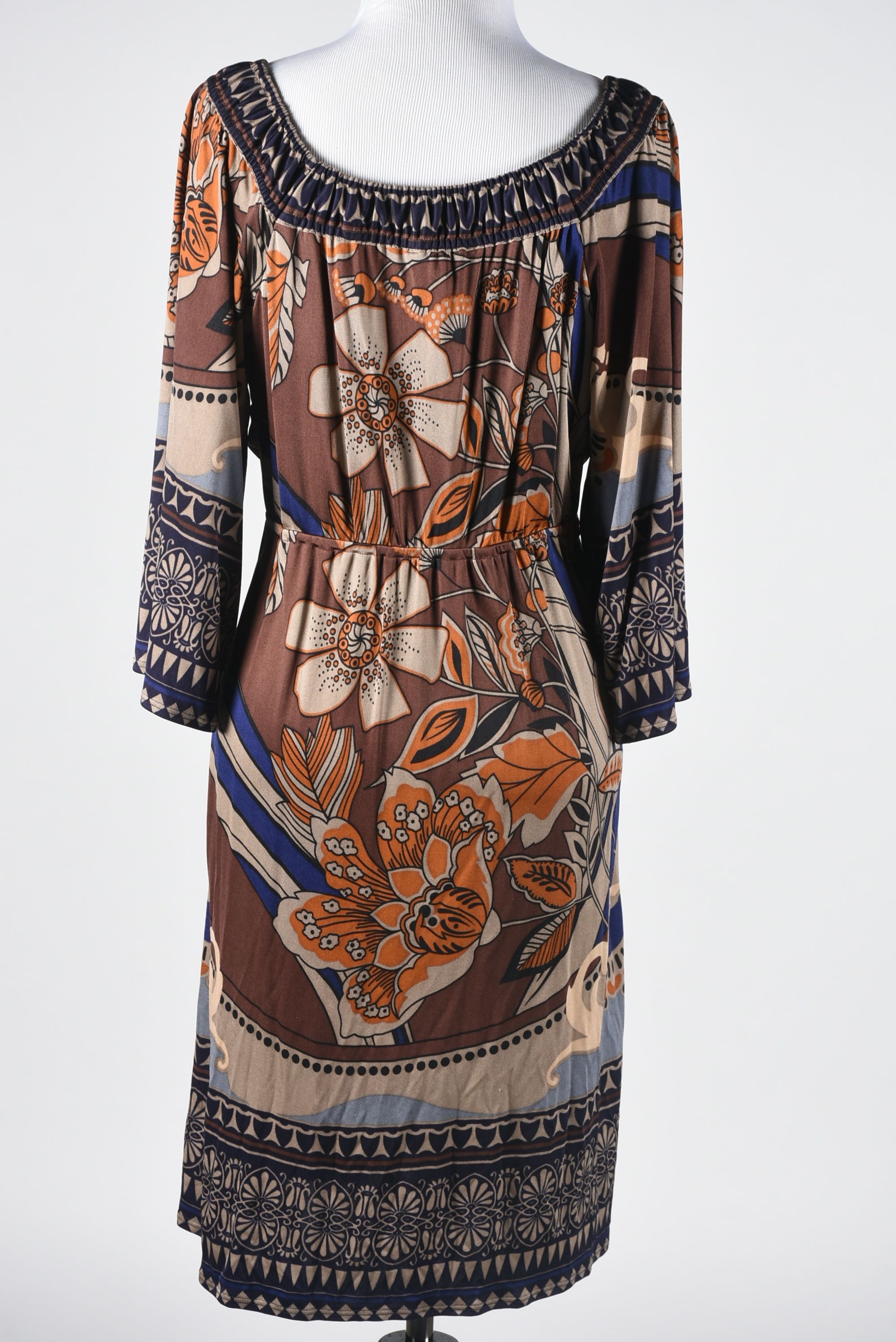 New Hale Bob Multi-Color Print Silk Jersey Dress