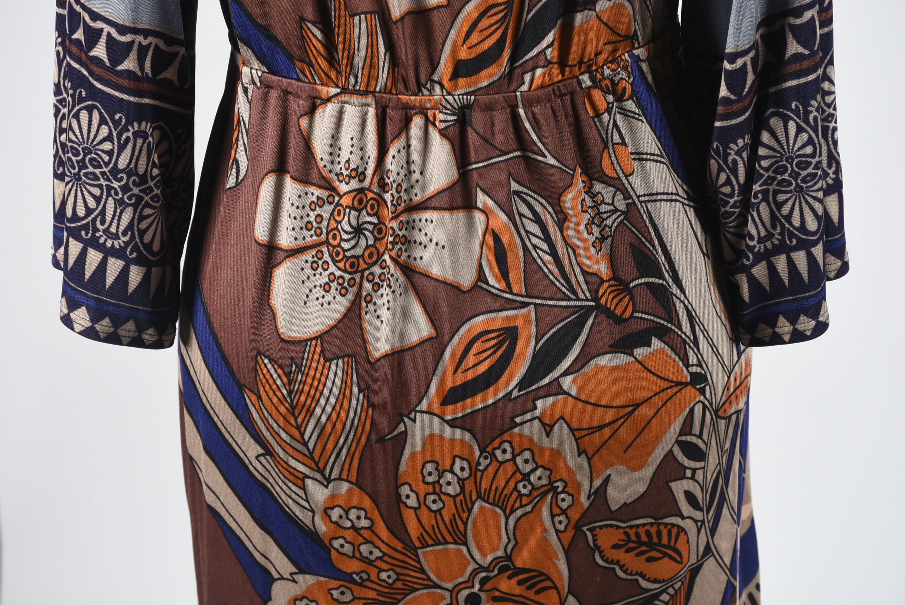 New Hale Bob Multi-Color Print Silk Jersey Dress
