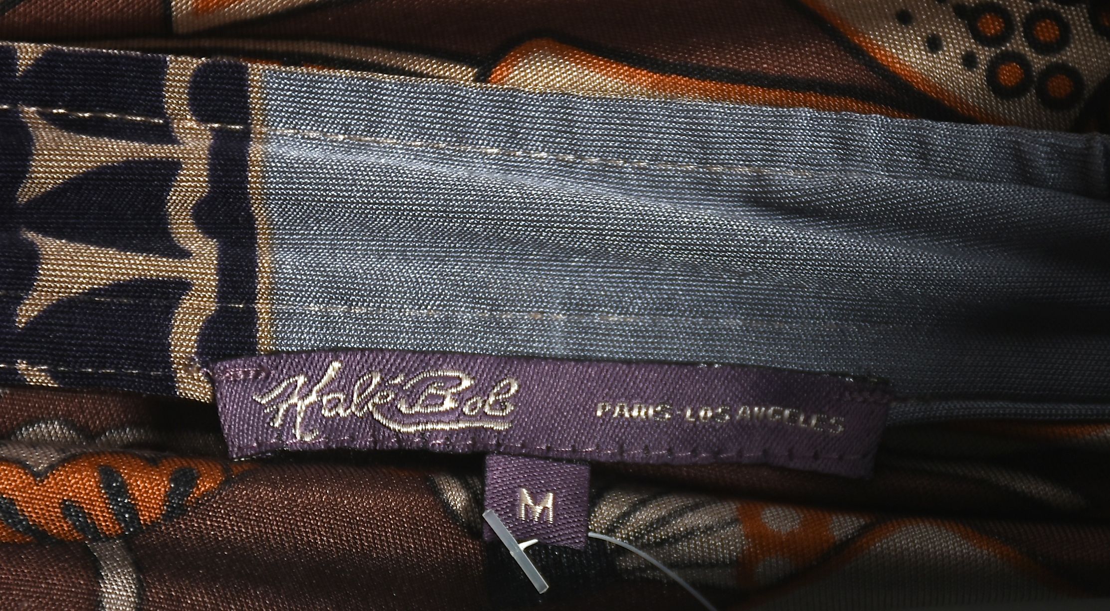 New Hale Bob Multi-Color Print Silk Jersey Dress