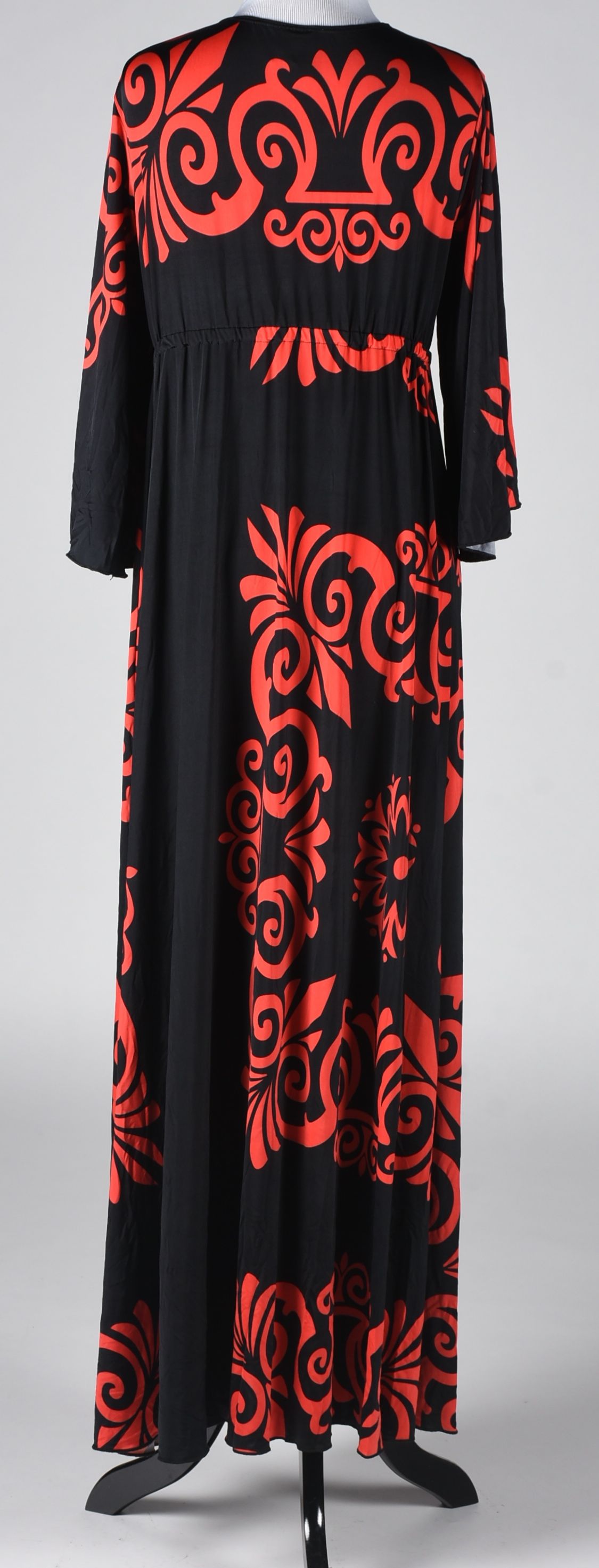 Red and Black Maxi Dress by Pink Polkadot Tanya Wore at Her 50th Birthday Party