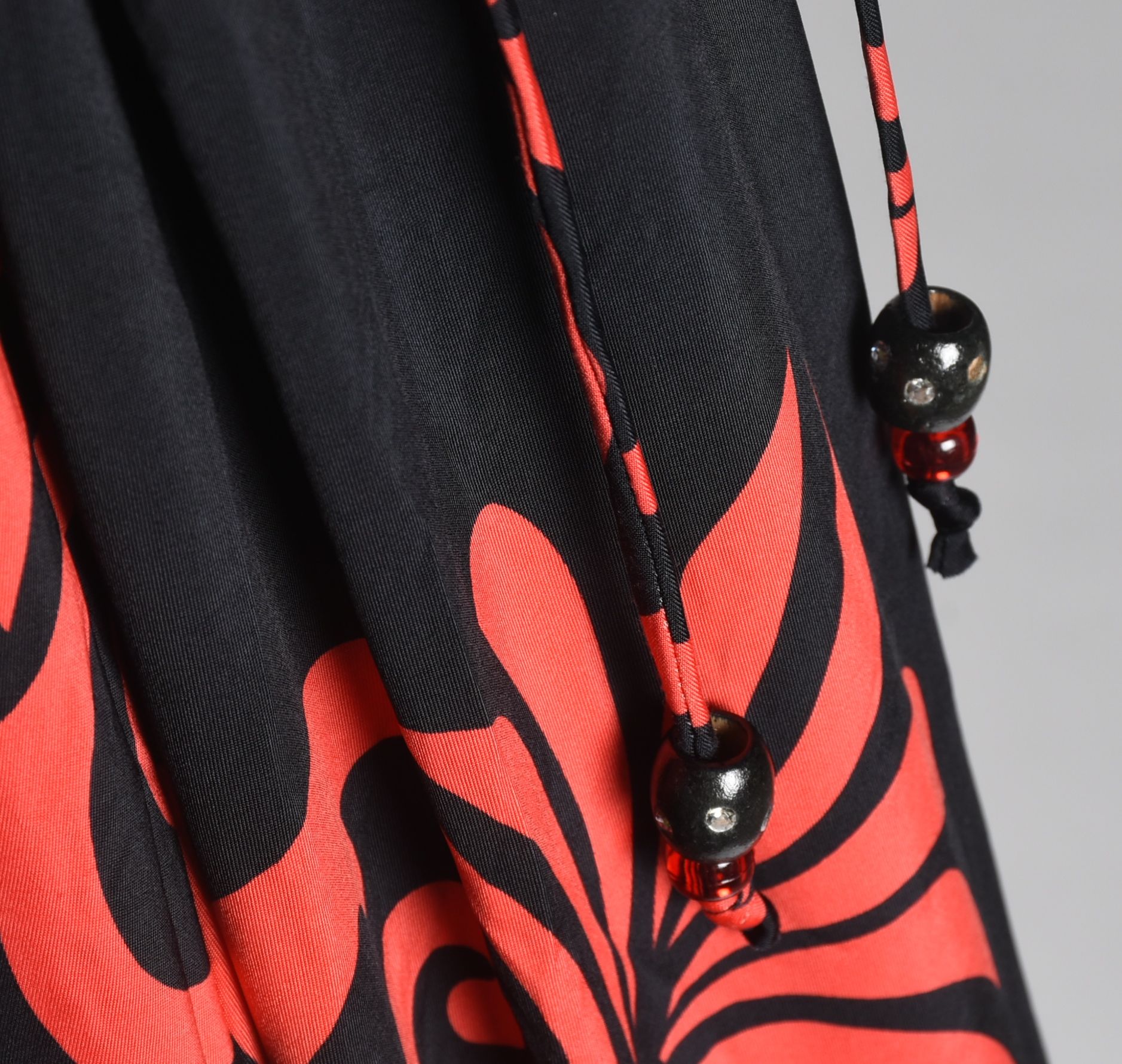 Red and Black Maxi Dress by Pink Polkadot Tanya Wore at Her 50th Birthday Party