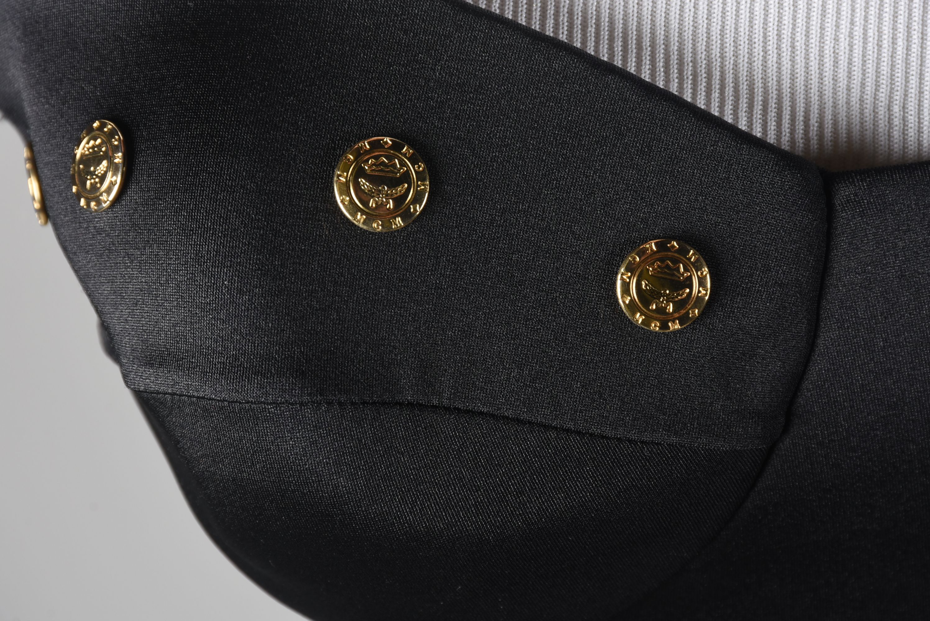 MCM Designer One Piece Swimsuit in Black