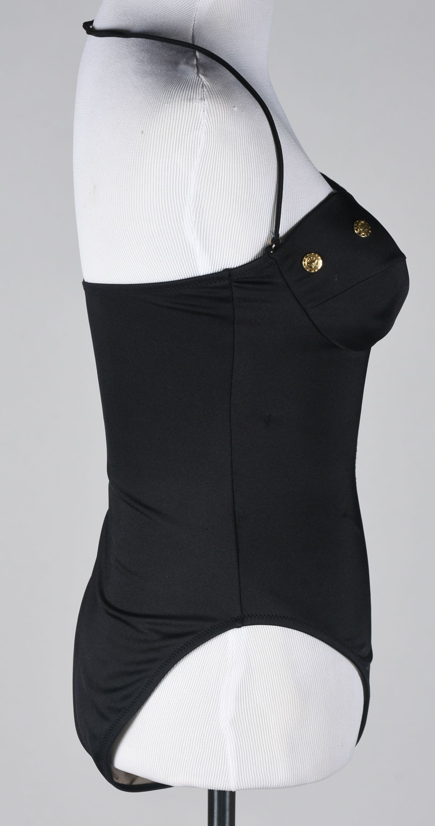 MCM Designer One Piece Swimsuit in Black