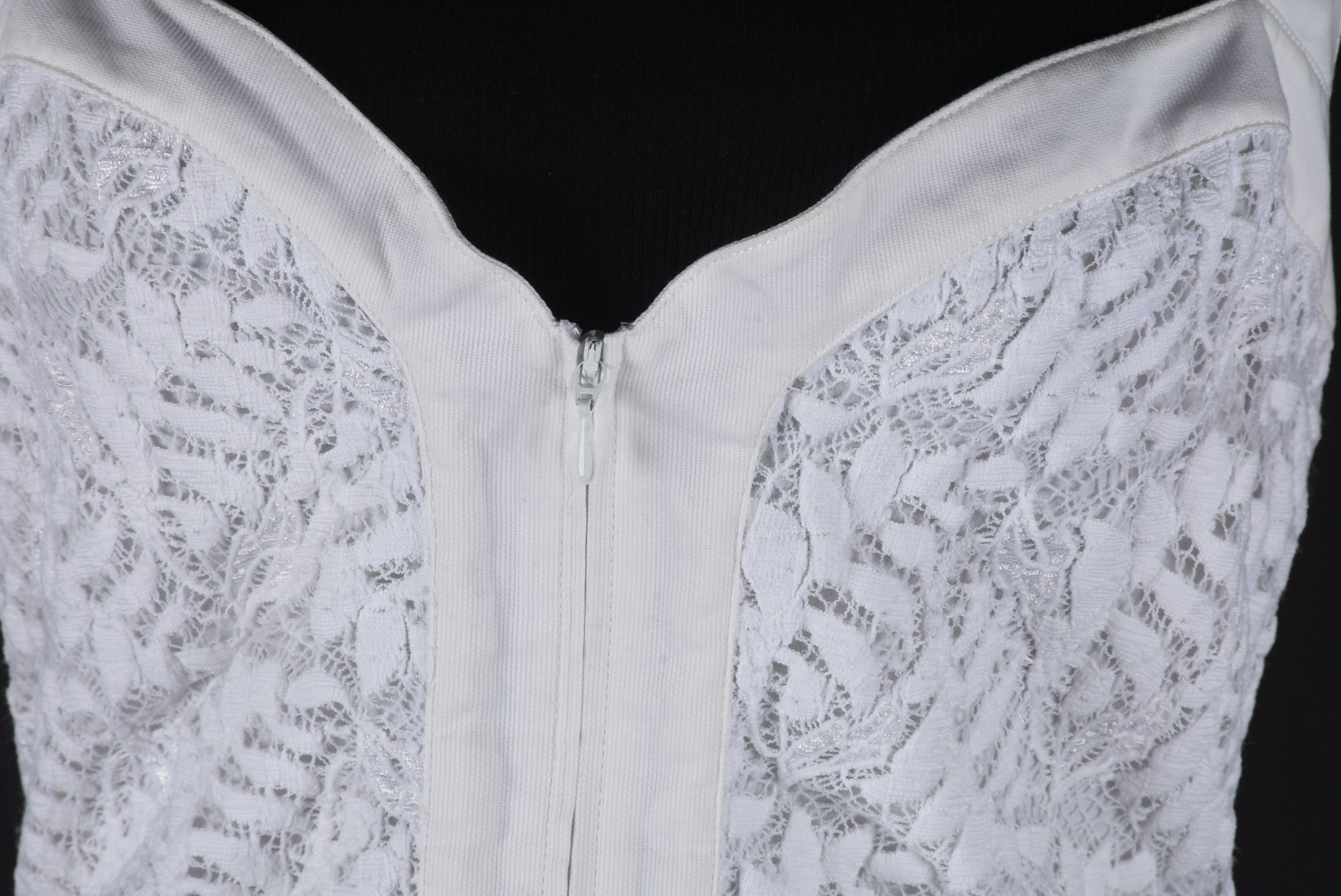 Anne Fontaine Designer Halter Top in White Lace