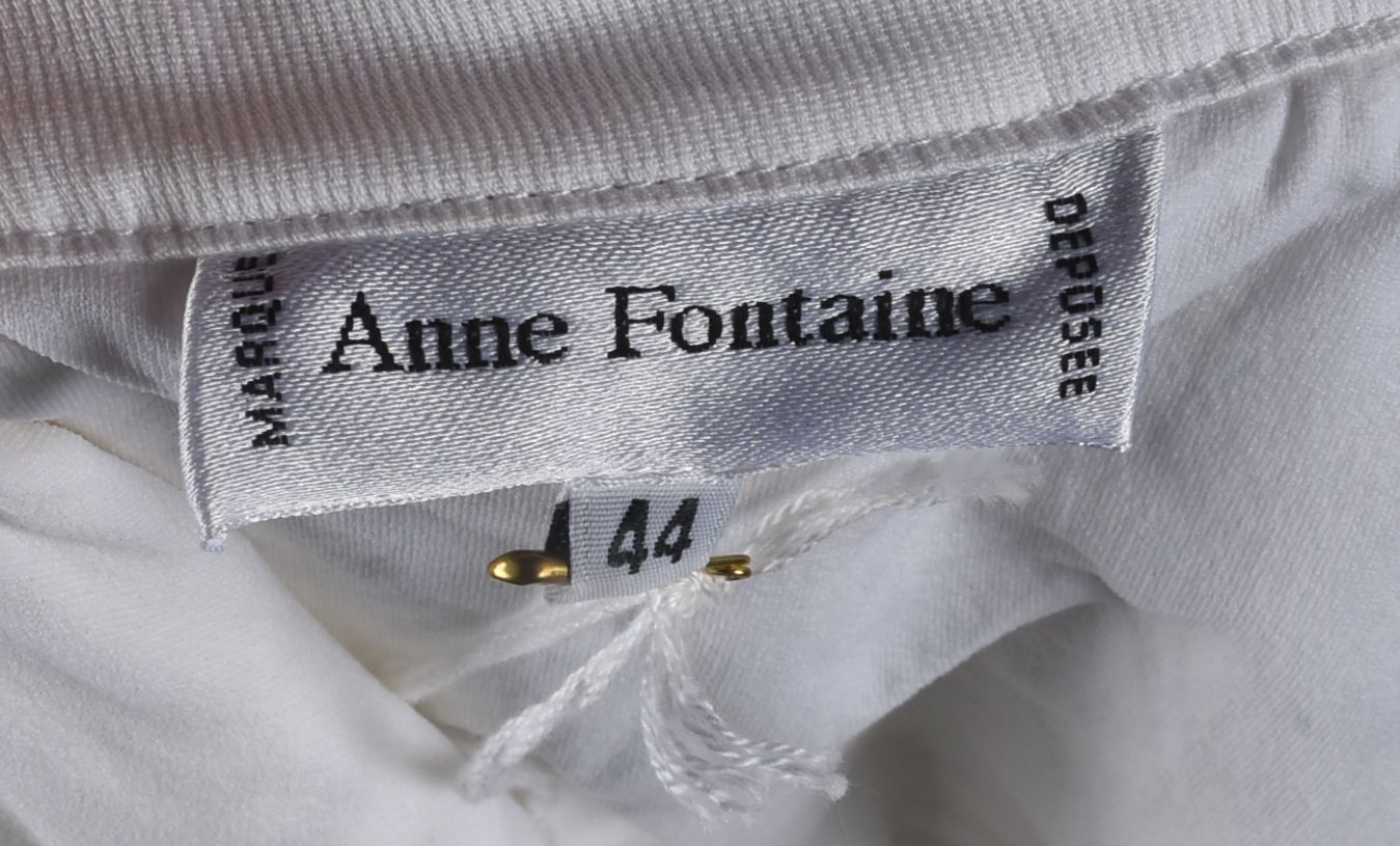 Anne Fontaine Designer Halter Top in White Lace