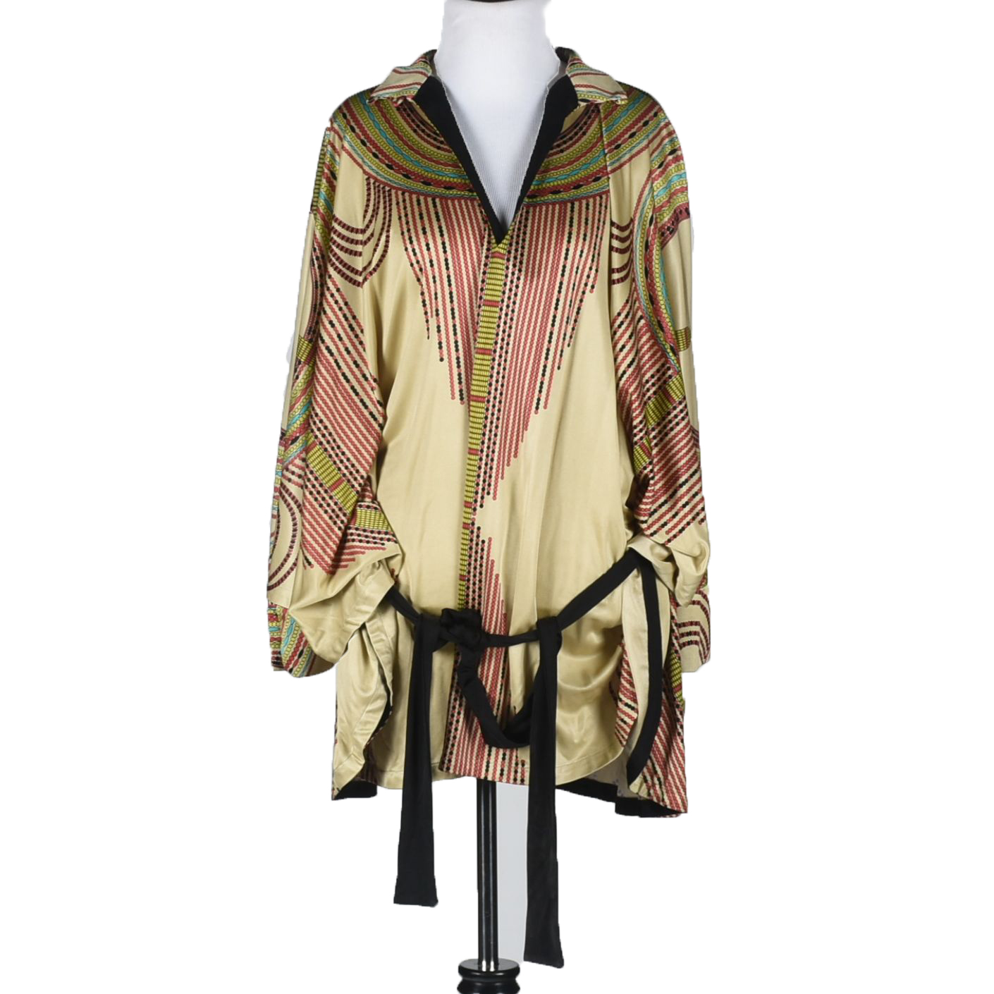 Mara Hoffman 100% Silk Print Poncho Top