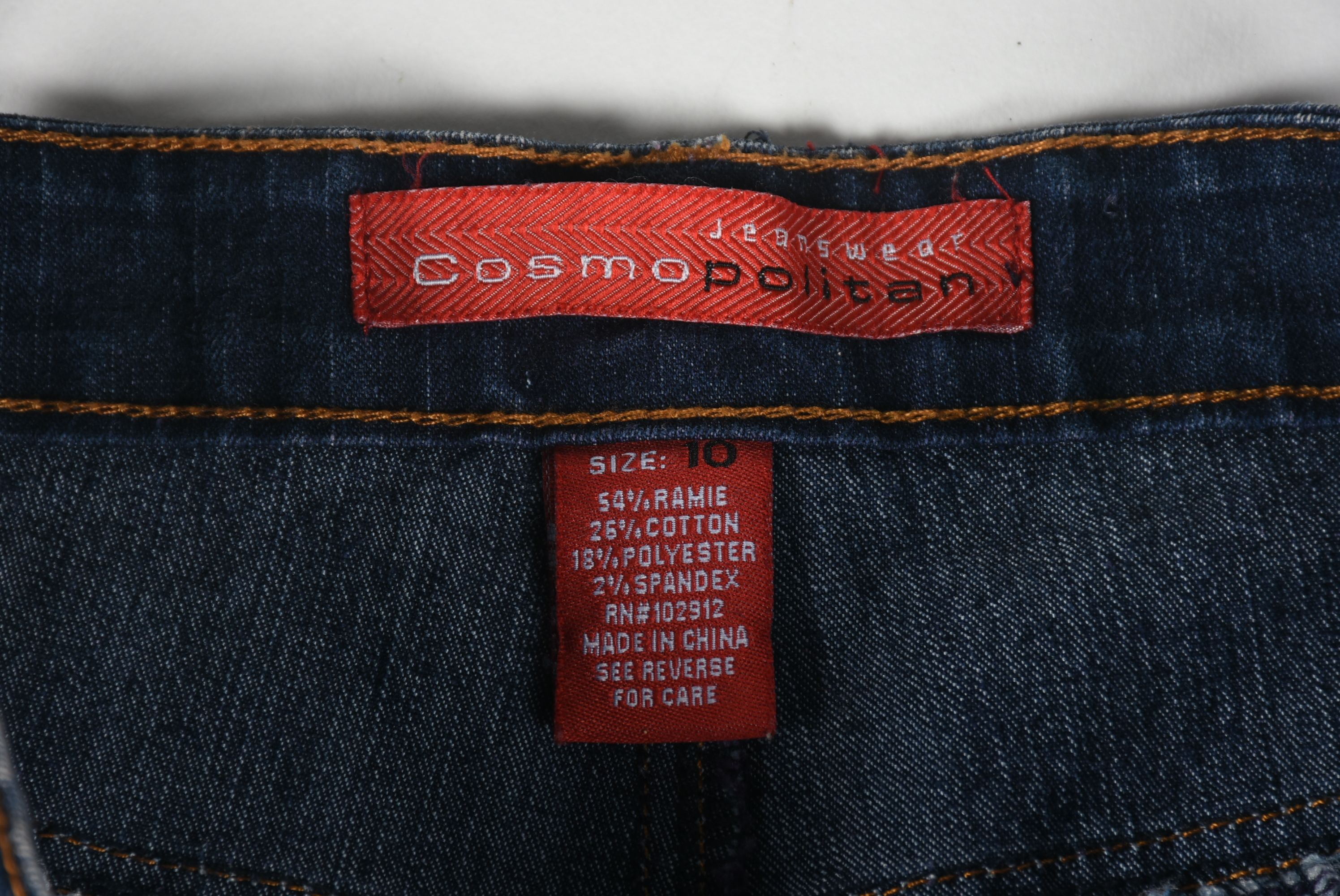 Cosmopolitan Jeanswear Jeans with Embroidered Florals Embellished with Beads