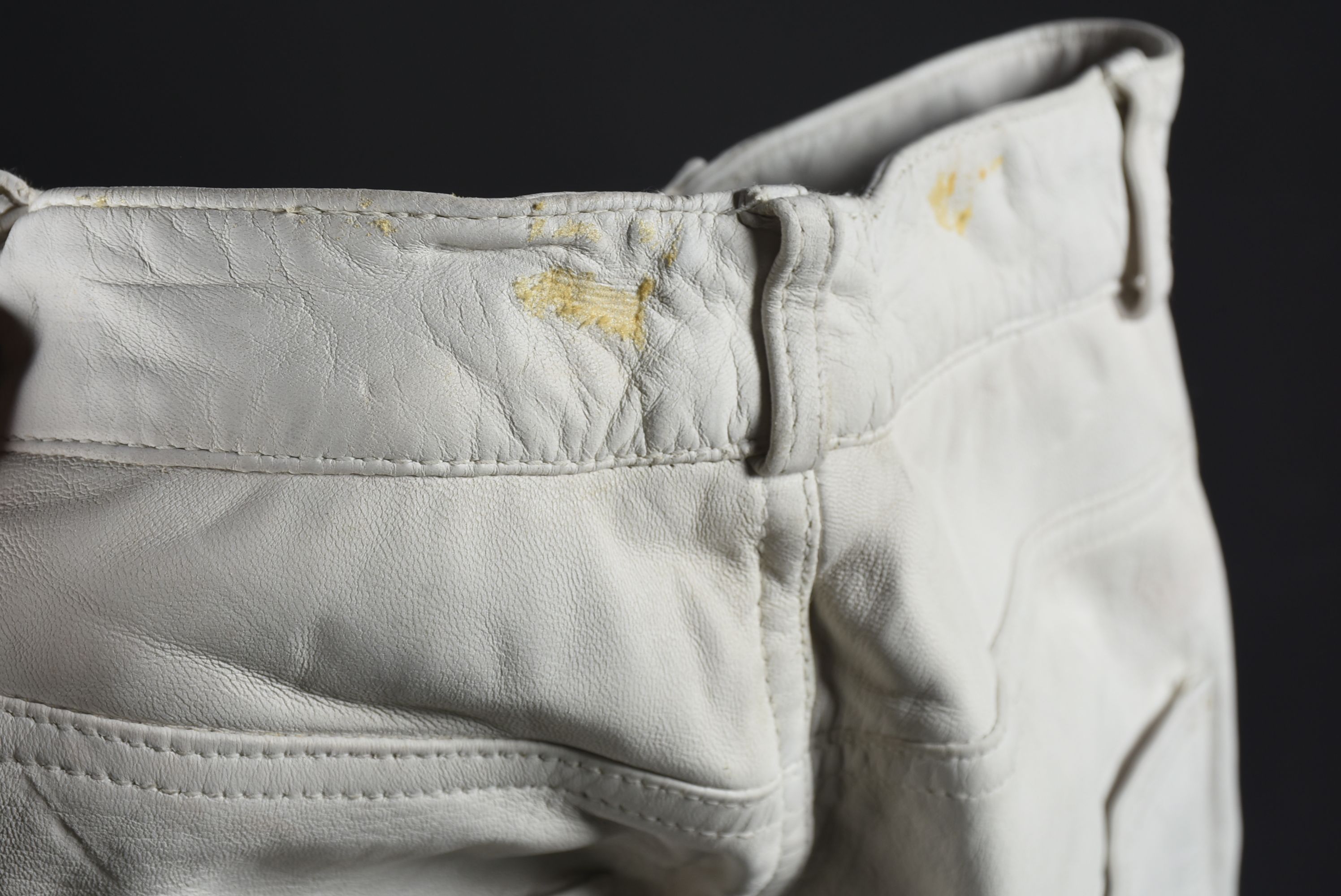 Michael Hoban for North Beach Leather White Leather Pants