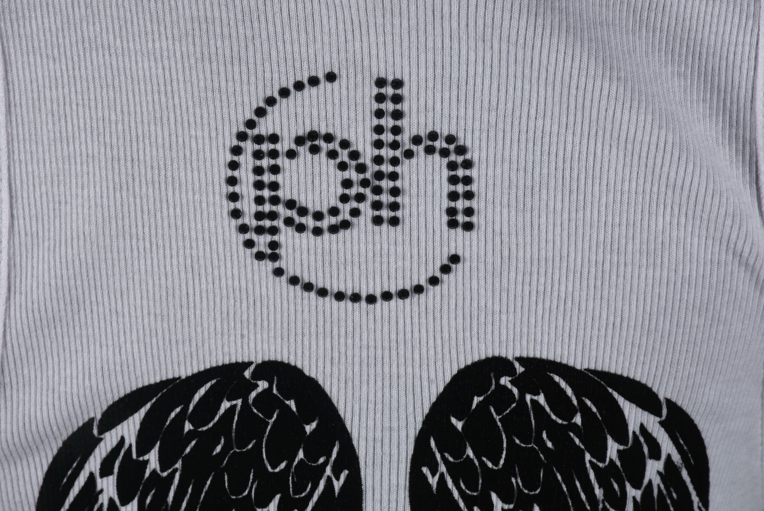 PH Brand White Cotton "Las Vegas" Tank Embellished with Crystals