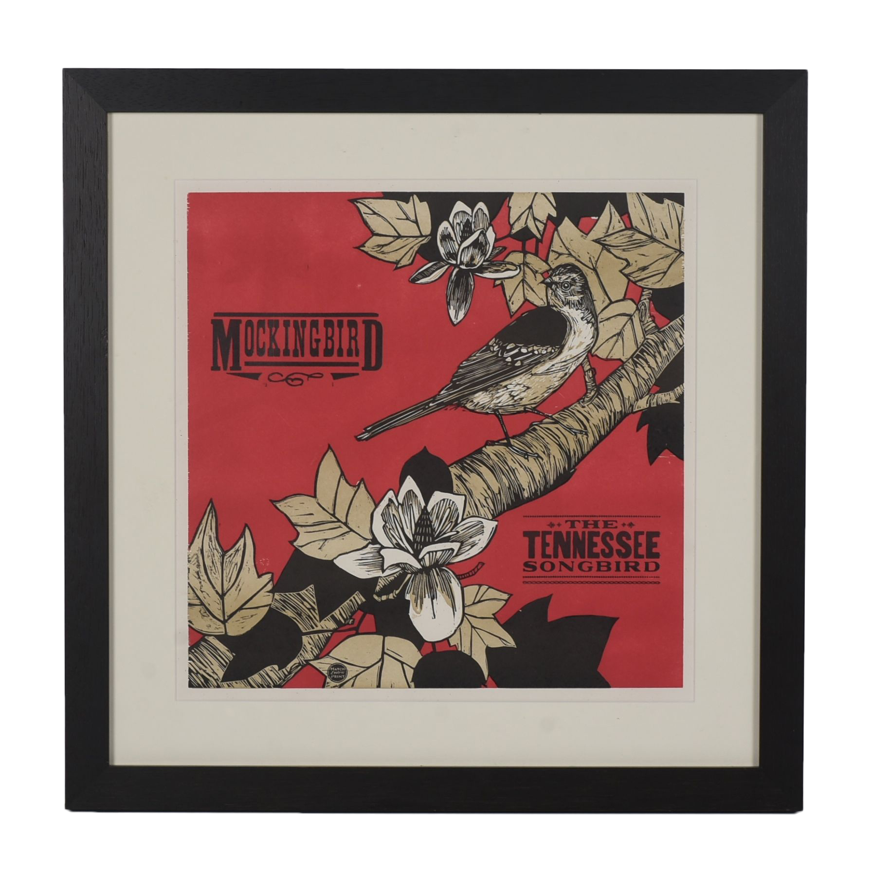 Framed Woodblock Print Artwork from Hatch Show