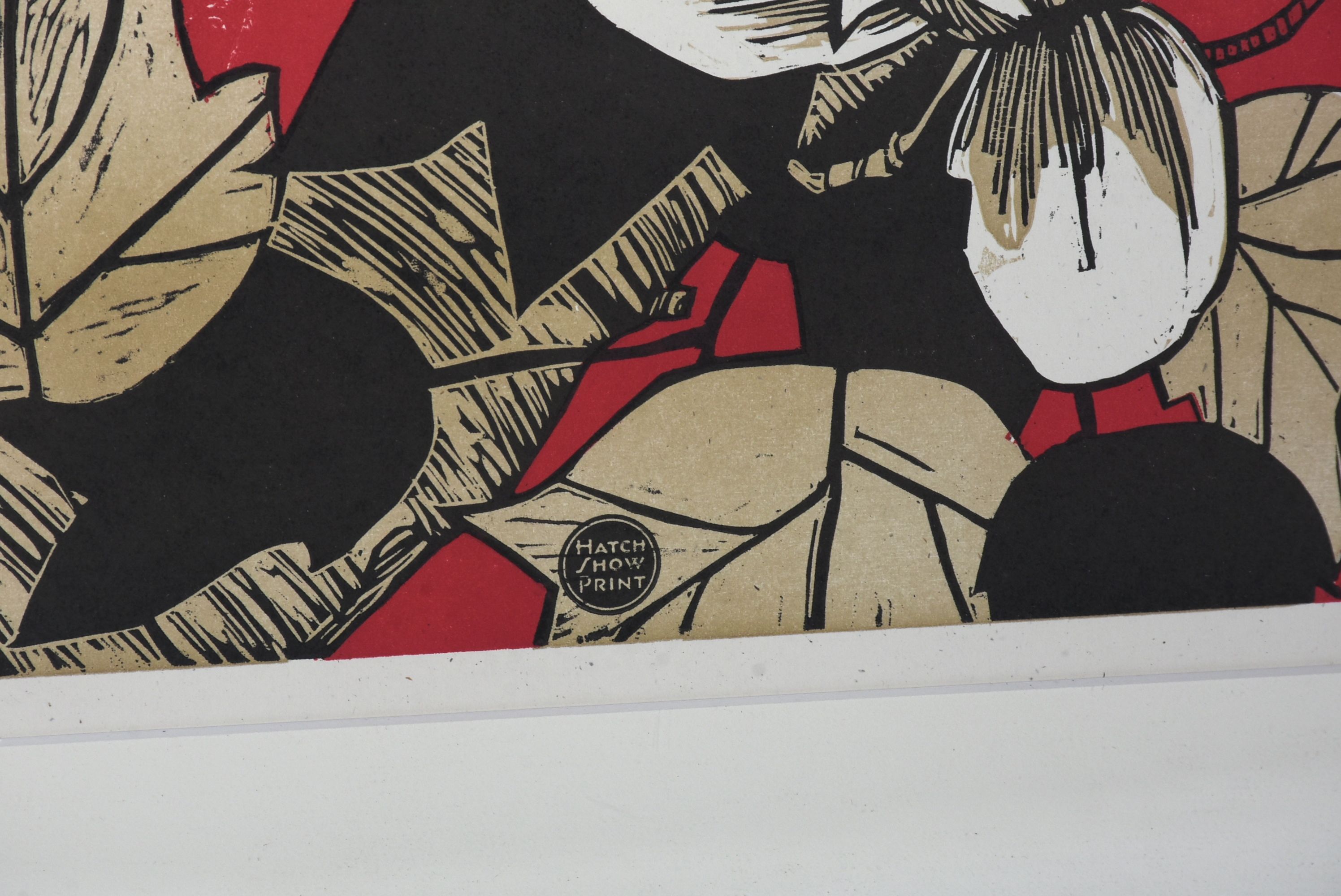 Framed Woodblock Print Artwork from Hatch Show