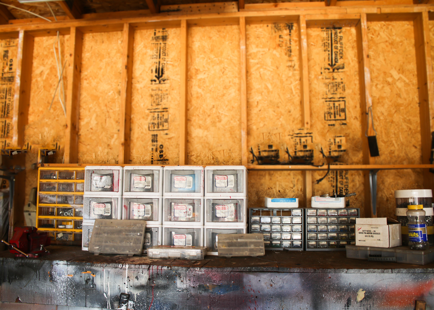 Columbian Vice and Tool Bench Clean Out