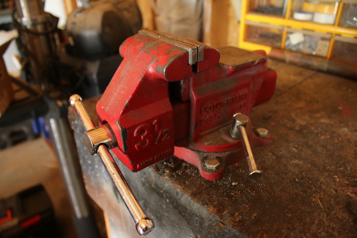 Columbian Vice and Tool Bench Clean Out