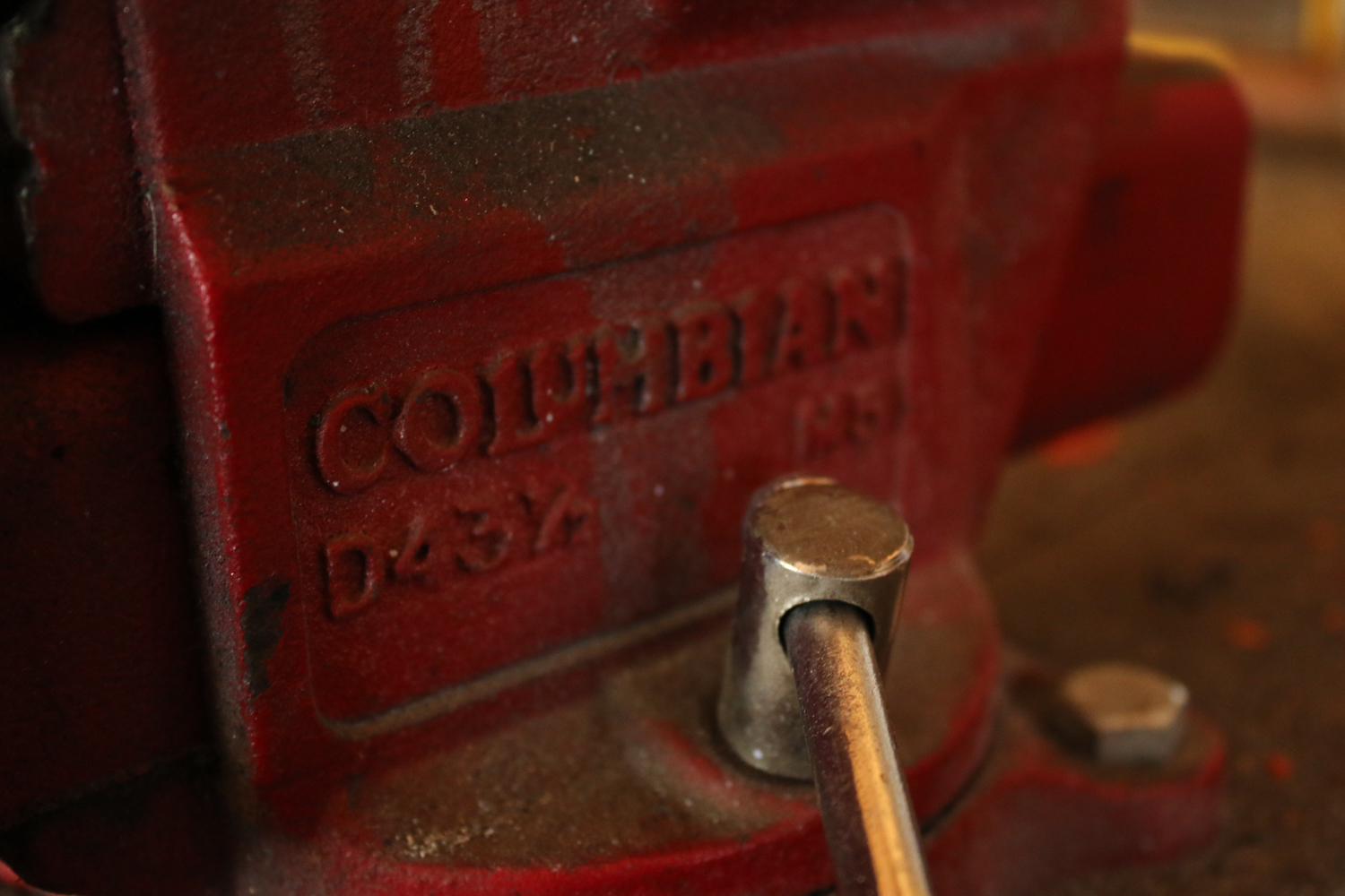 Columbian Vice and Tool Bench Clean Out