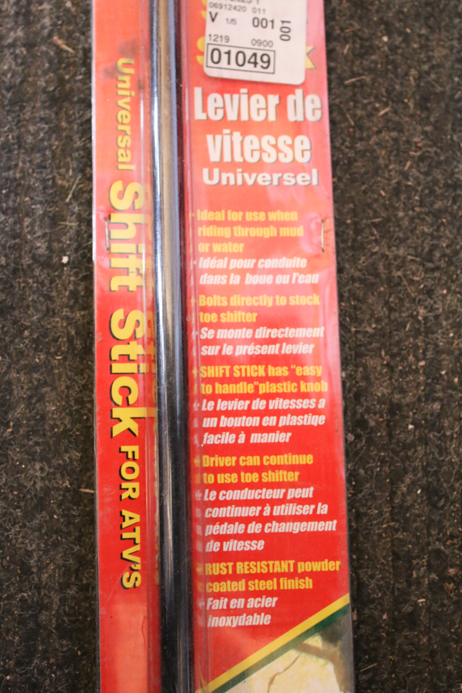 ATV Shift Stick and Mounting Plate