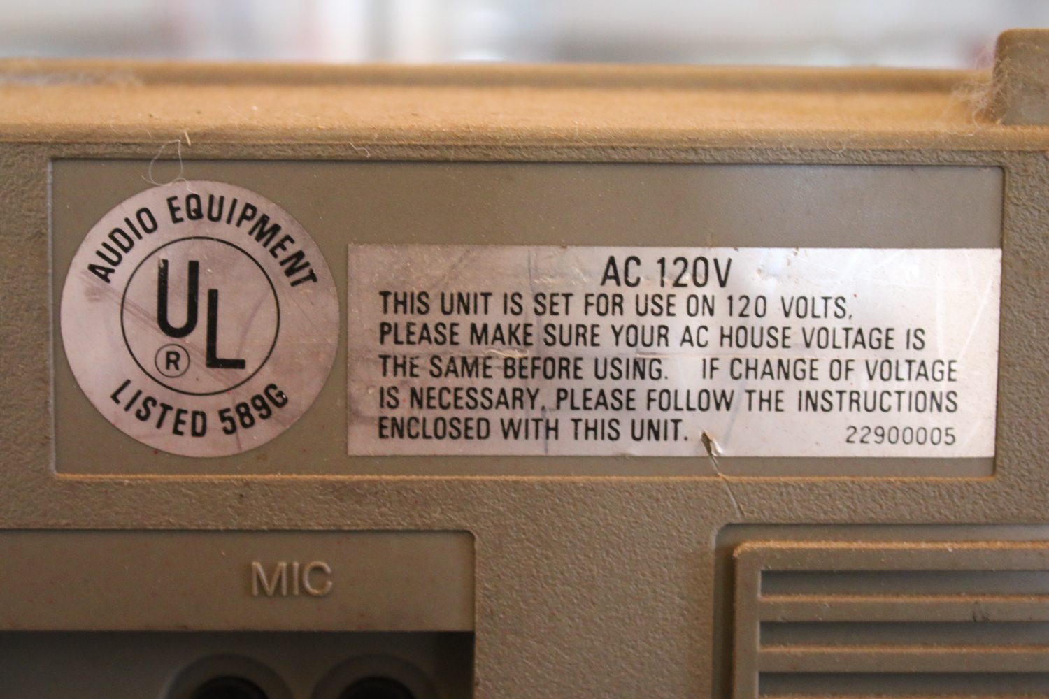 Vintage Toshiba Boombox