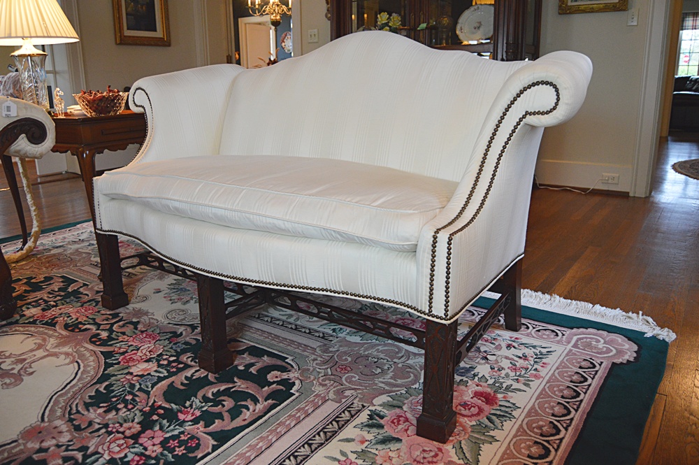 Baker "Historic Charleston" Down-Filled Love Seat