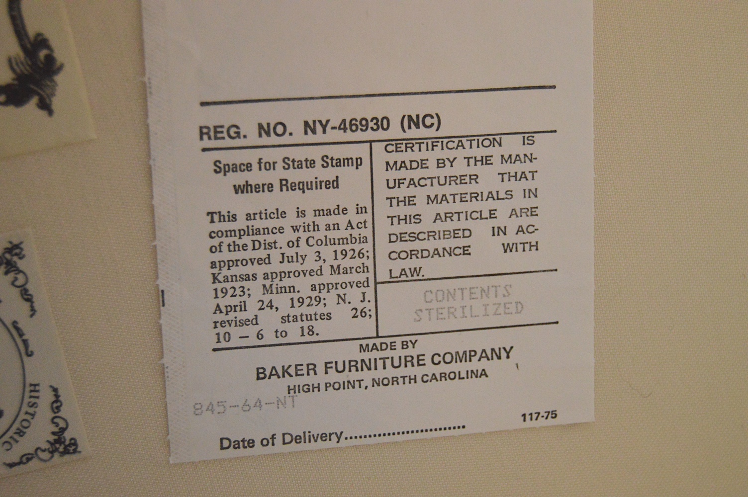 Baker "Historic Charleston" Down-Filled Love Seat