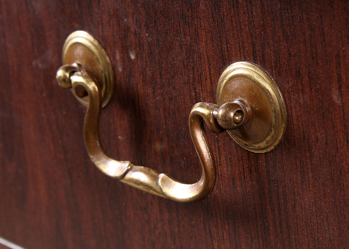 Contemporary Mahogany Executive Desk