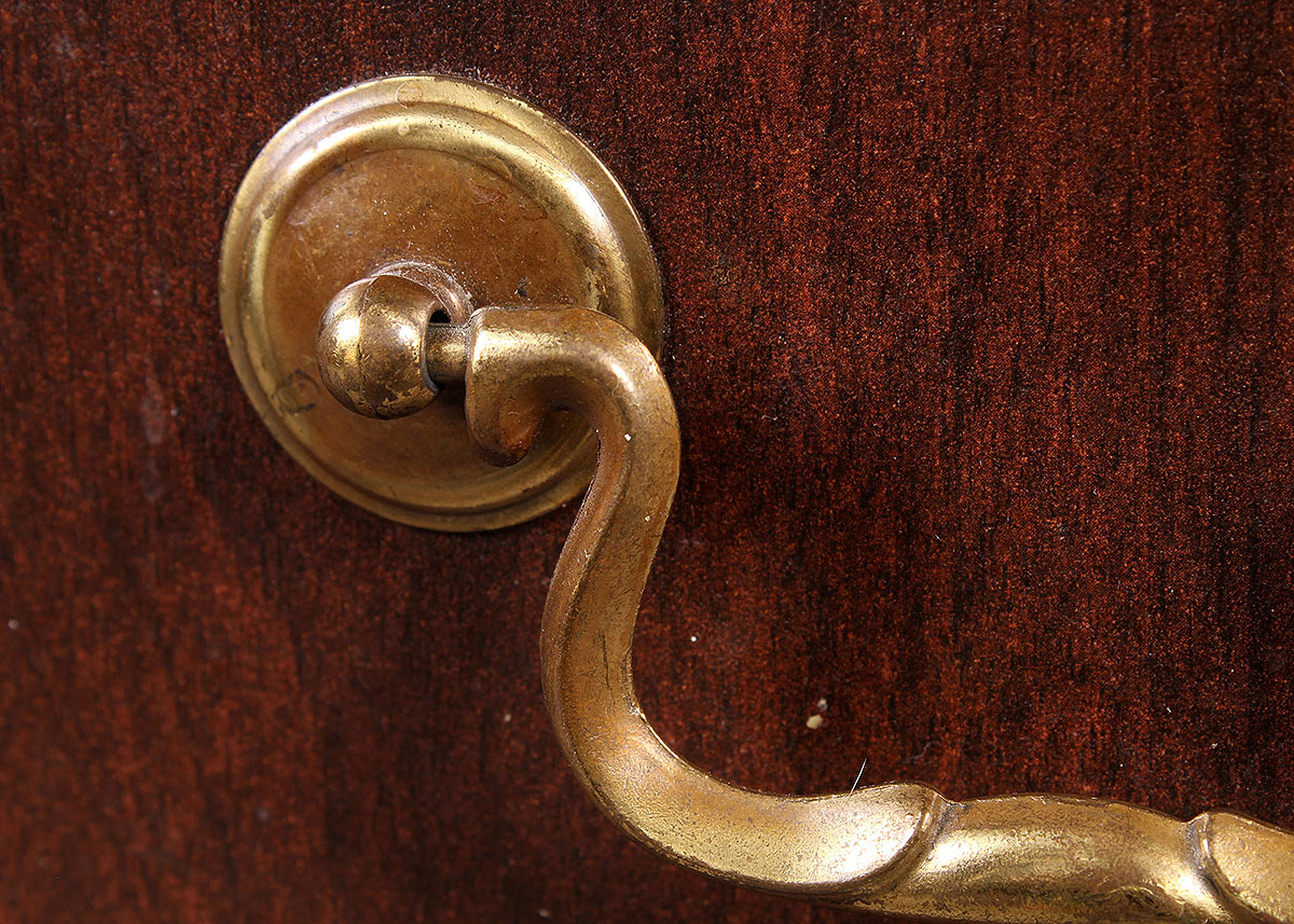 Contemporary Mahogany Executive Desk