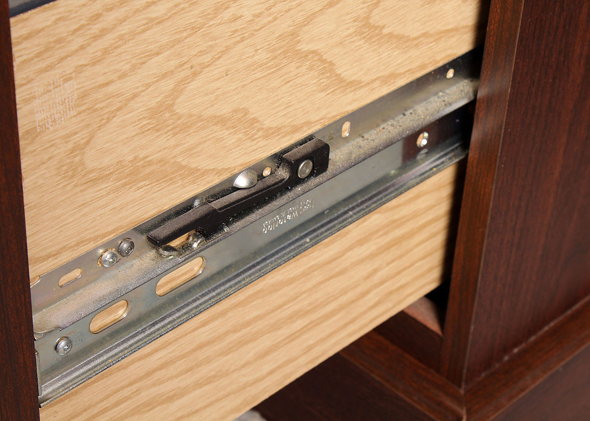 Contemporary Mahogany Executive Desk