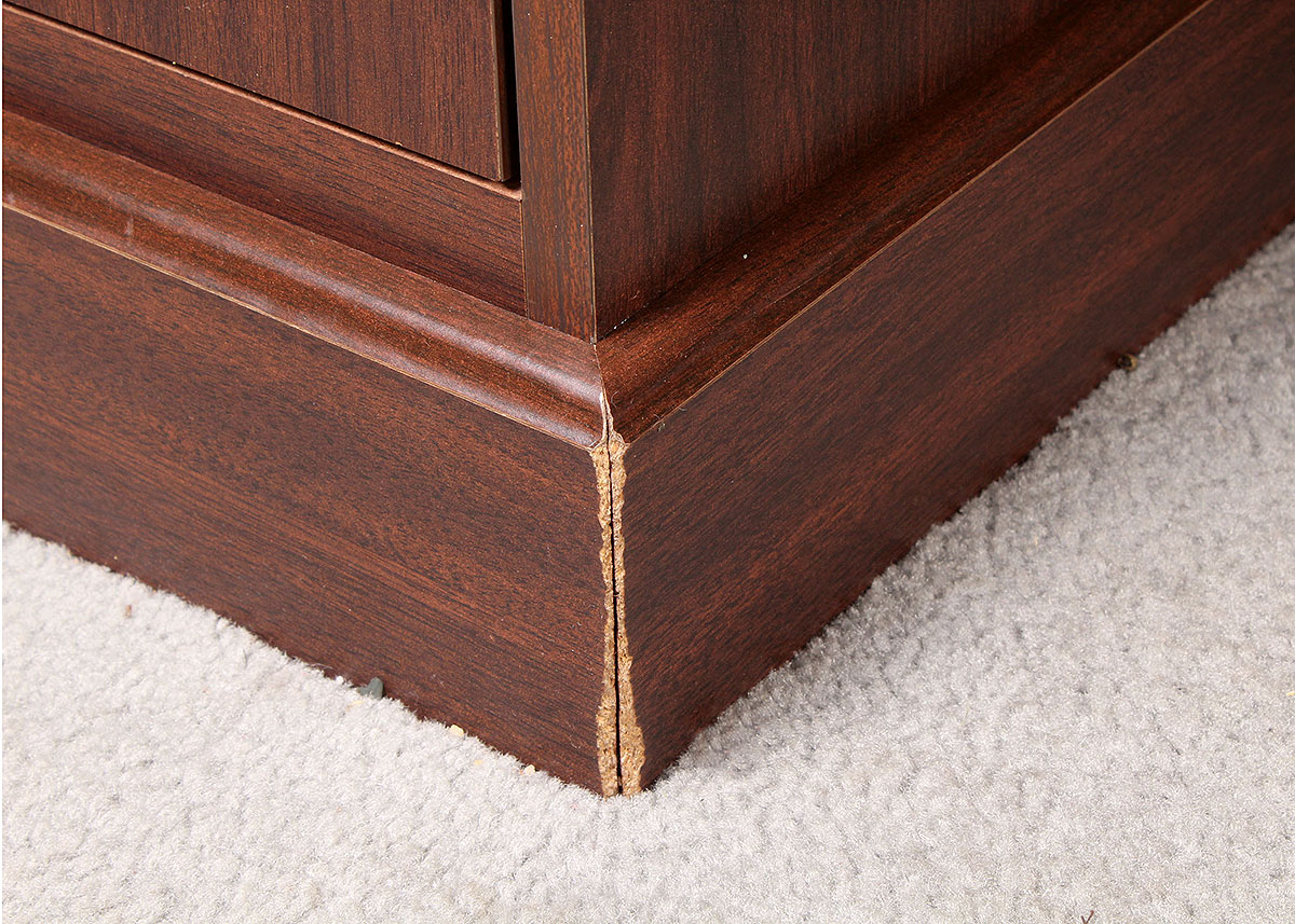 Contemporary Mahogany Executive Desk