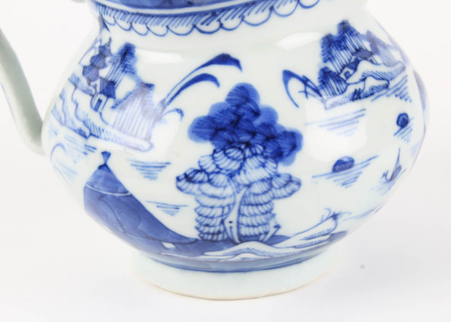 Grouping of Chinese Blue and White Items Inculding Blue Canton