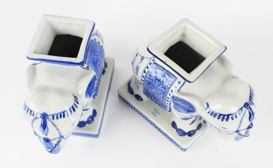 Grouping of Chinese Blue and White Ceramic Decorative Items