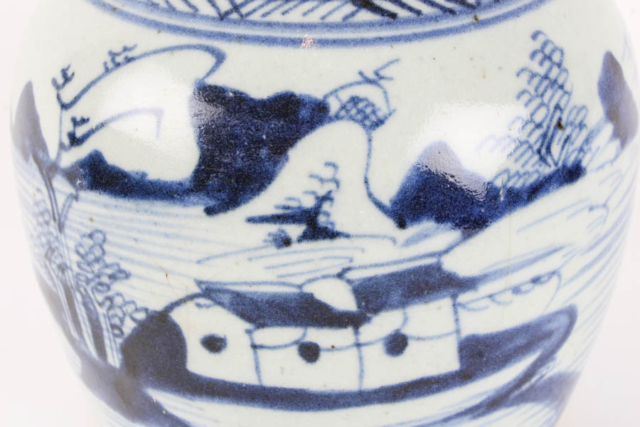 Grouping of Chinese Blue and White Ceramic Decorative Items