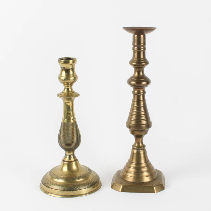 Pair of Brass Moraccan Candle Sticks