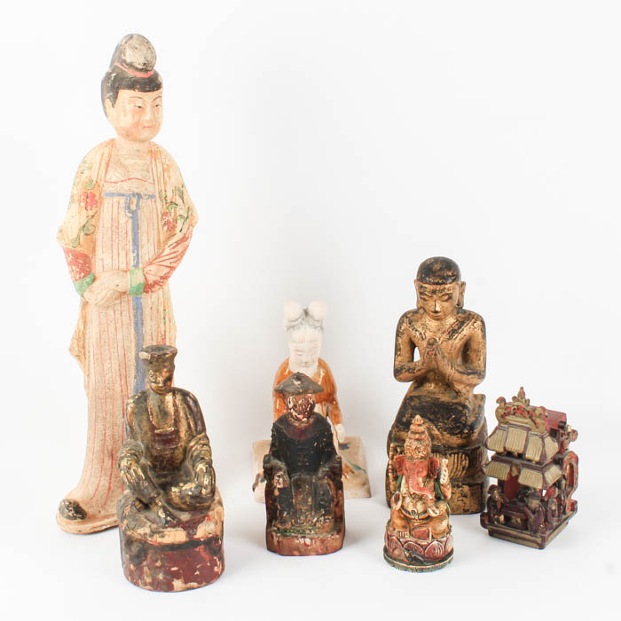 Grouping of Asian Figurines
