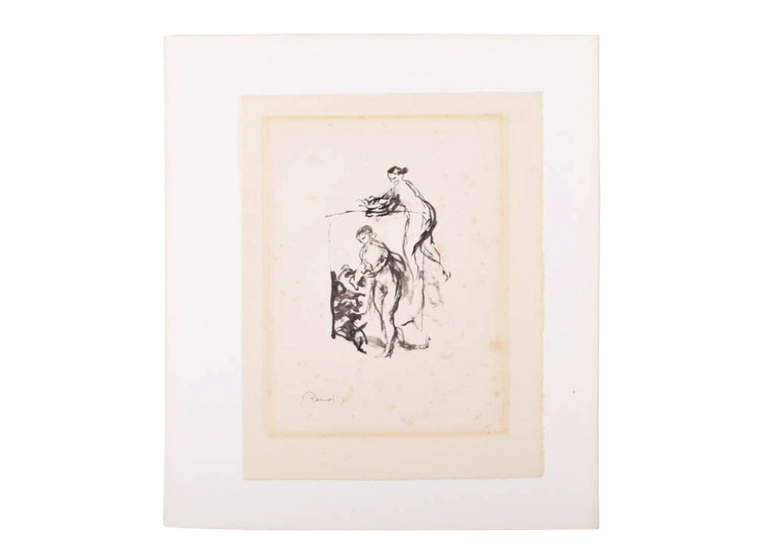 Pierre-Auguste Renoir Lithograph "Femme au cep de Vigne"