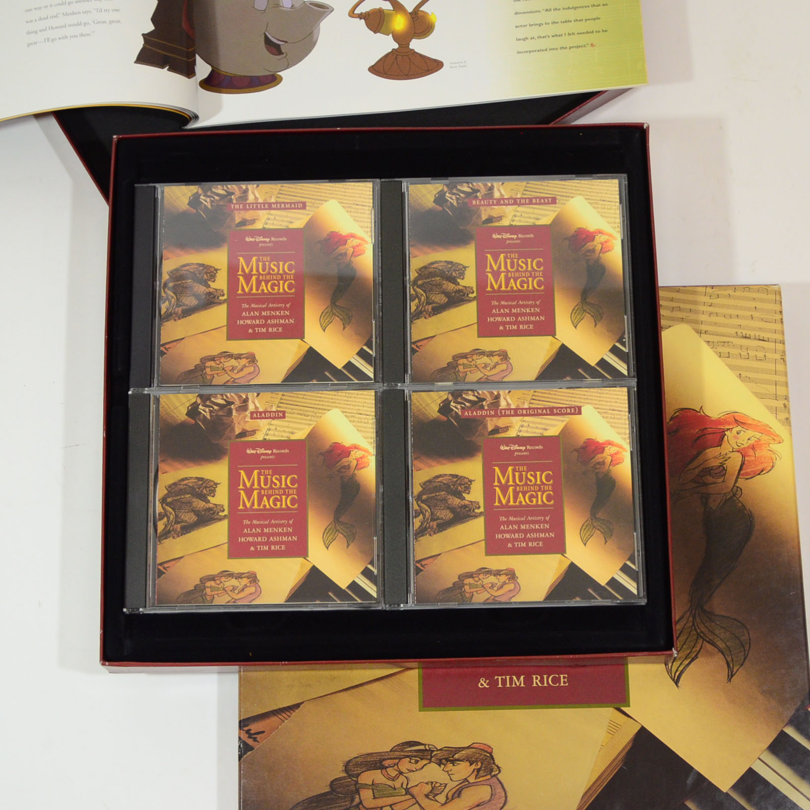 Two Sets of "The Music Behind the Magic" Disney Animation Film Scores