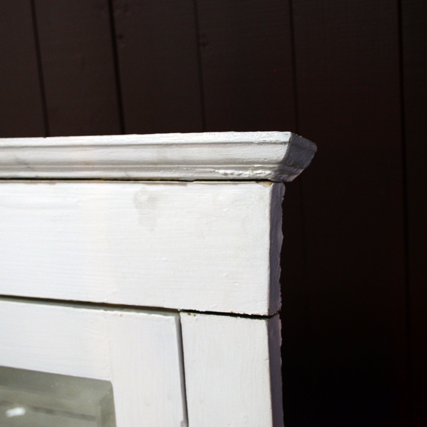 Painted White Wooden Medicine Cabinet