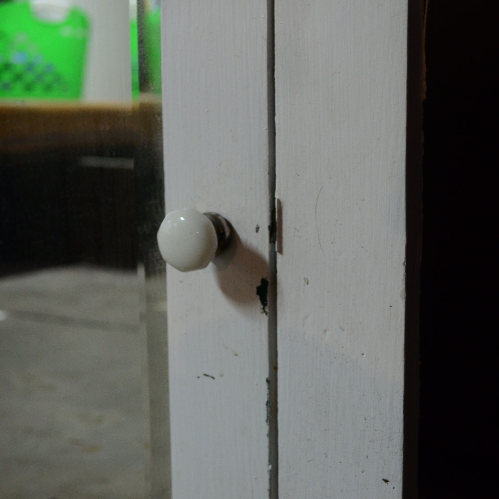 Painted White Wooden Medicine Cabinet